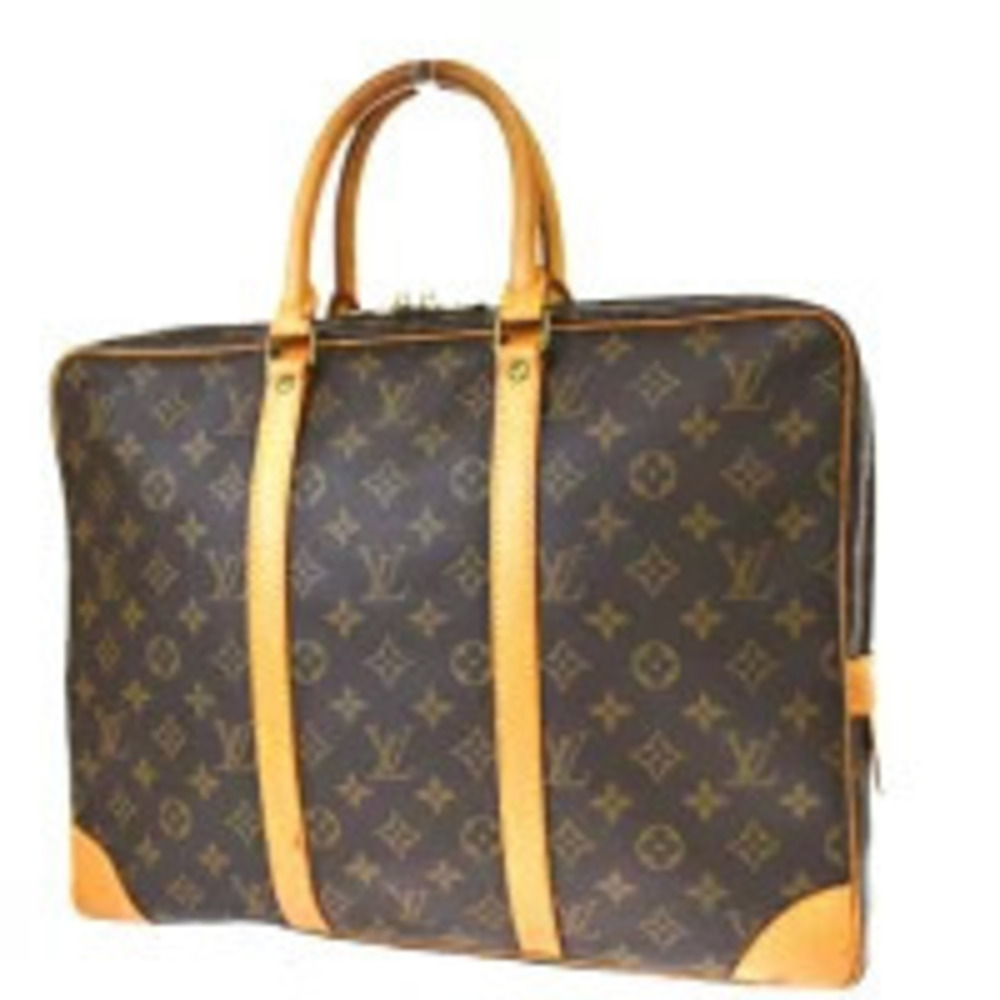 Louis Vuitton Porte Documents Voyage Briefcase Handbag Monogram Leather